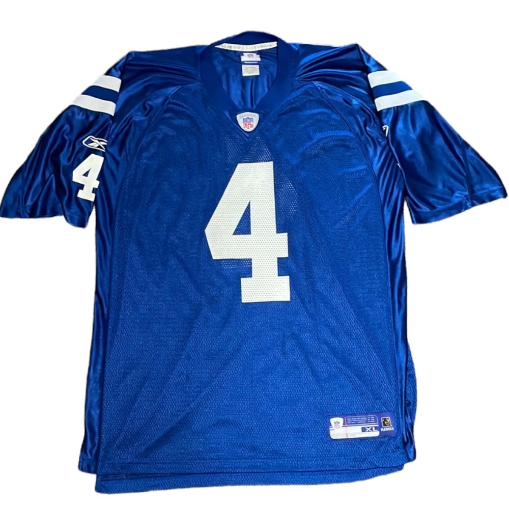 Reebok NFL Indianapolis Colts Jersey Vinatieri 4 Equipment